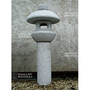 EPUISE Lanterne granite 140 cm Ø 55 cm