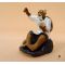 Ceramic bonsai figurine fisherman N°7