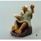 Ceramic bonsai figurine fisherman N°5