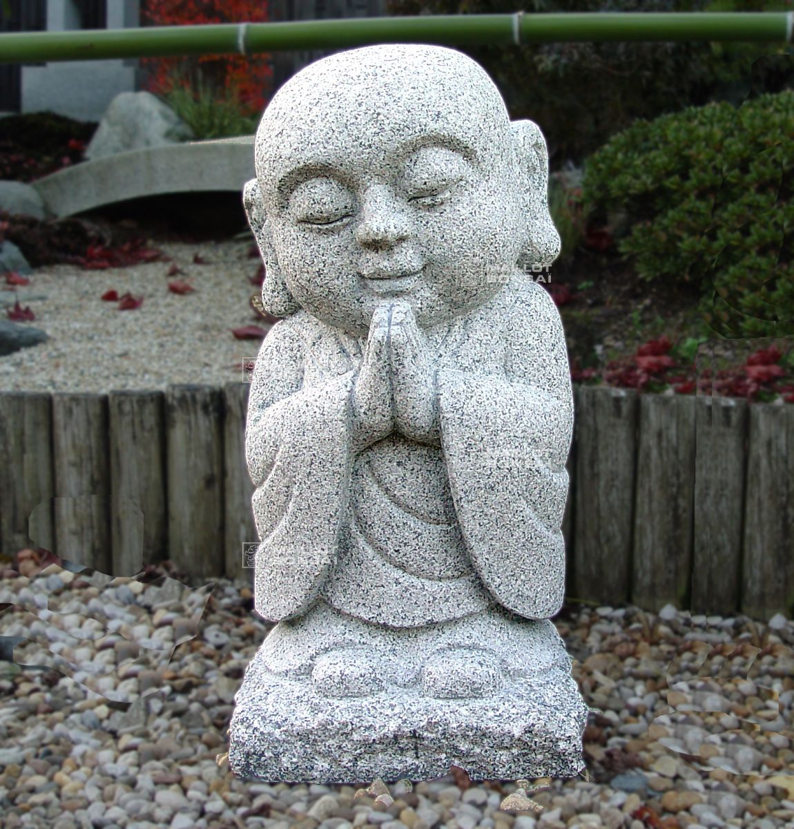 Statues, bouddha en granite Bébé debout en granite 60 cm jizo bosatsu ...