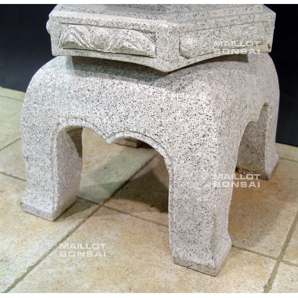 Grande Lanterne Massive Oki Gata Yukimi Lanterne Japonaise En Pierre Reconstituée, Résistant Au Gel