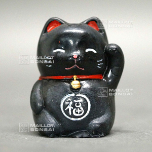 maneki neko black lucky charm cat