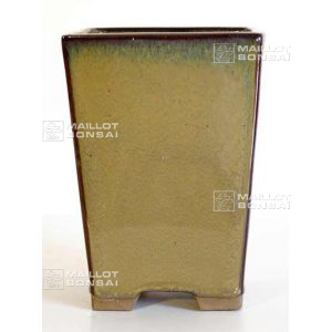 26 coloured glazed pot beige