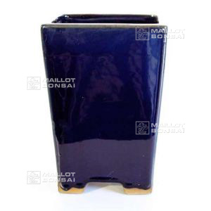 29 coloured glazed pot navy