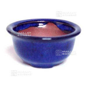 C3 round blue mini pot