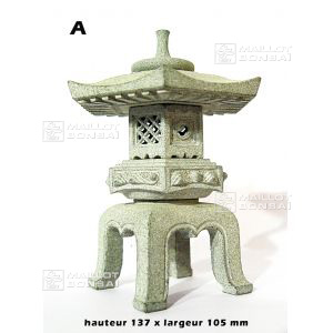 Miniature stone lantern yukimi