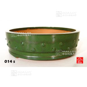 Round riveted Asian plant pot 30.5cm O14