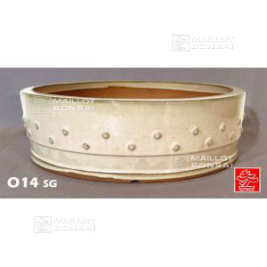 Round riveted bonsai pot 40.5cm O14