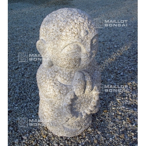 Moine debout en granite 60 cm