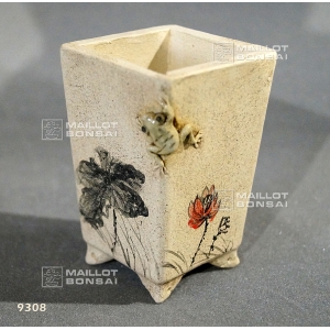 vendu-mini-pot-lotus-et-grenouille-ref-9308