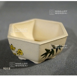 VENDU mini pot motifs feuillages ref: 9315