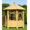 Abri de jardin hexagonal en bambou