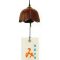 Japanese copper colour tulip wind bell G24