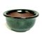 C2 round dark green mini pot