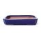 Rectangular small blue bonsai pot