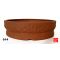 Round riveted bonsai pot 28cm O14