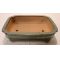 Big rectangular bonsai pot green