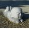 Lying child garden sculpture jizo bosatsu