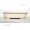 Deep ivory oblong bonsai pot