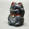 maneki neko black lucky charm cat