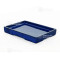 saucer rectangular marine blue color