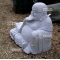 Garden Buddha statue in granite 60 cm