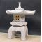 stone lantern yukimi gata 80 cm wooden window