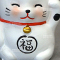 maneki-neko white lucky charm cat