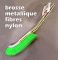 Brosse nylon courbée 220 mm