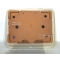 Deep ivory oblong bonsai pot