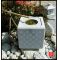 Mizu bachi granite cube basin Ø 45 cm