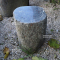 Table and stools in sanba stone from Japan