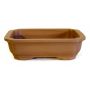 Bonsai rectangular big pot brown