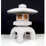 Stone lantern 50 cm wooden window