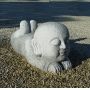 Bébé granite couché 35 cm jizo bosatsu