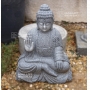 bouddha en granite 60 cm. main dressée.