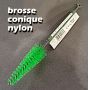 Brosse nylon droite conique