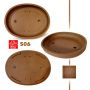 EPUISEPoterie ovale brune  390*300 mm 506
