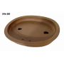 Poterie ovale brune  465*370 mm 596 big