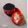Mini bento  ronde rouge 0572292
