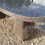 VENDU Banc granite brun N°2 130 cm.