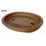 Poterie ovale brune  465*370 mm 596 big