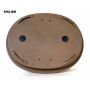 Poterie ovale brune  465*370 mm 596 big