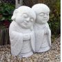 Bébé jumeaux en granite jizo bosatsu