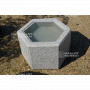 bassin tsukubai hexagonal granite Ø 55 cm