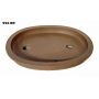 Poterie ovale brune  465*370 mm 596 big