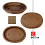 Poterie ovale brune  480-385-70 mm